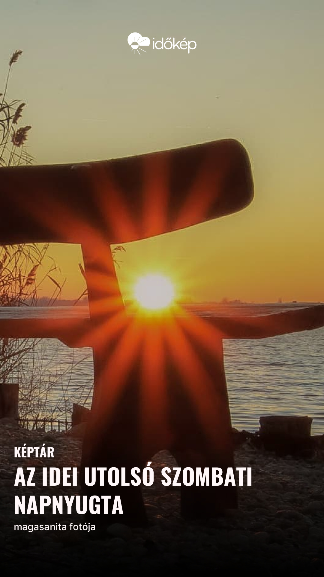 Az idei utolsó szombati napnyugta