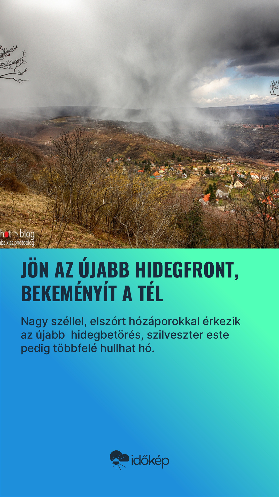 Jön az újabb hidegfront, bekeményít a tél