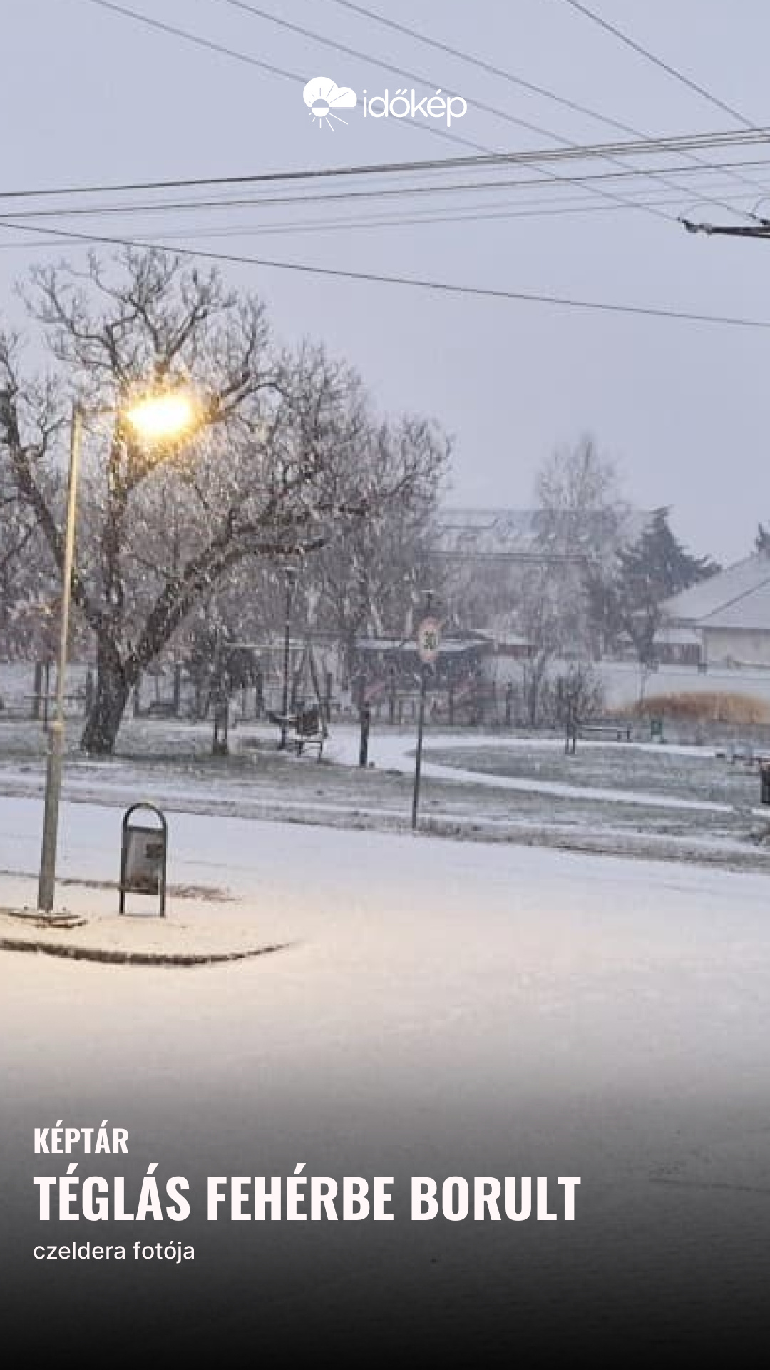 Téglás fehérbe borult