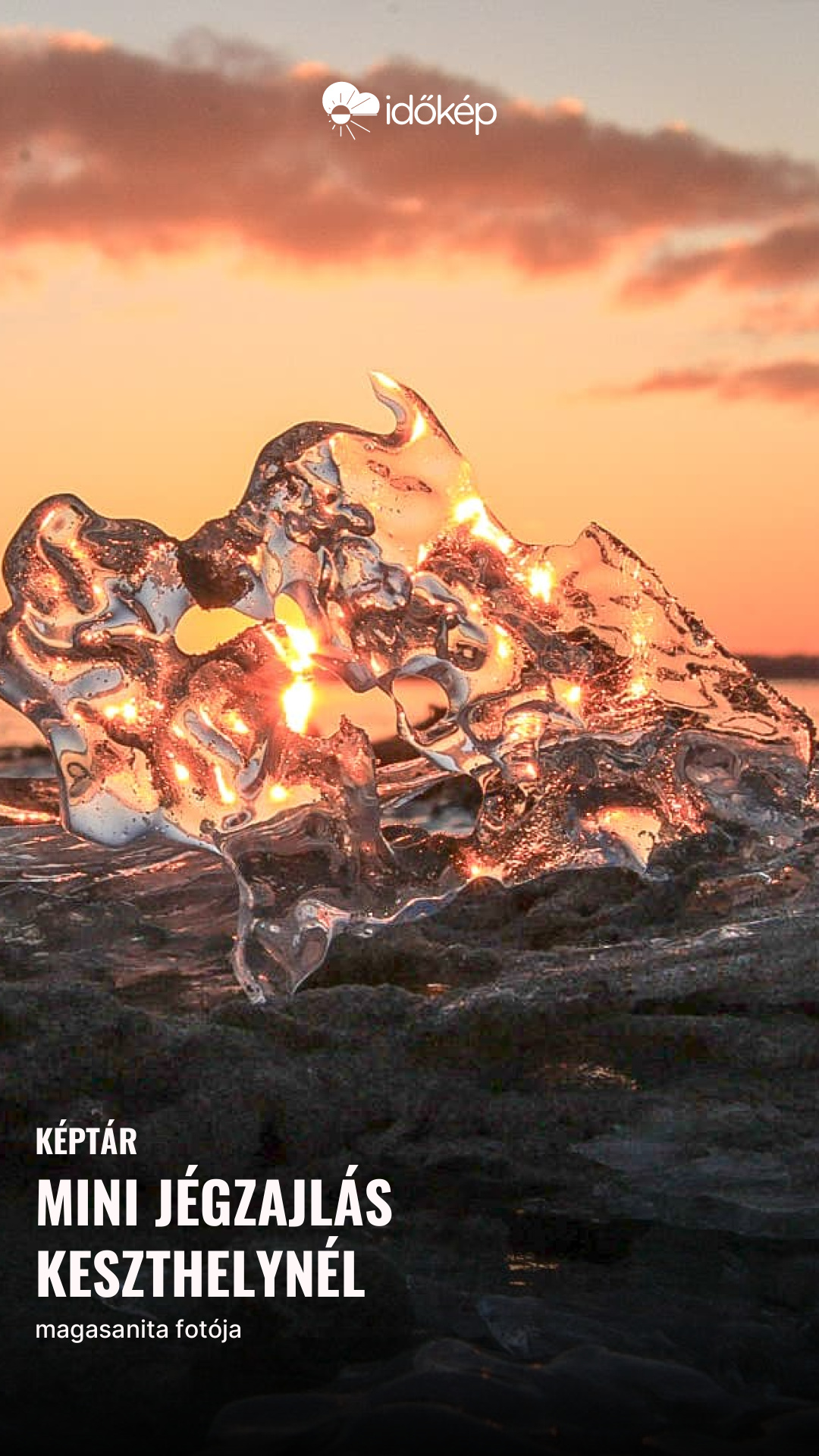 Mini jégzajlás Keszthelynél