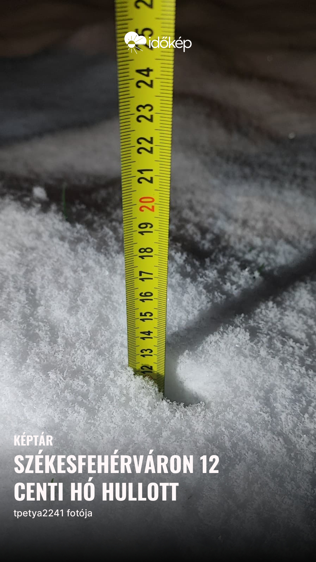 Székesfehérváron 12 centi hó hullott