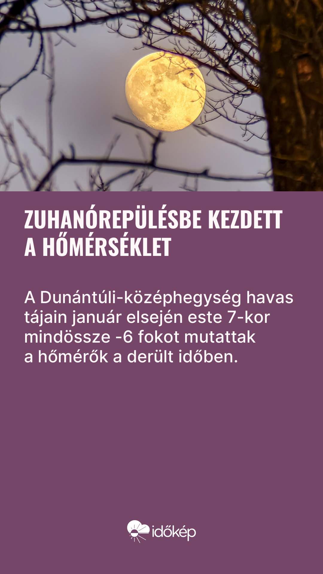 Zuhanórepülésbe kezdett a hőmérséklet