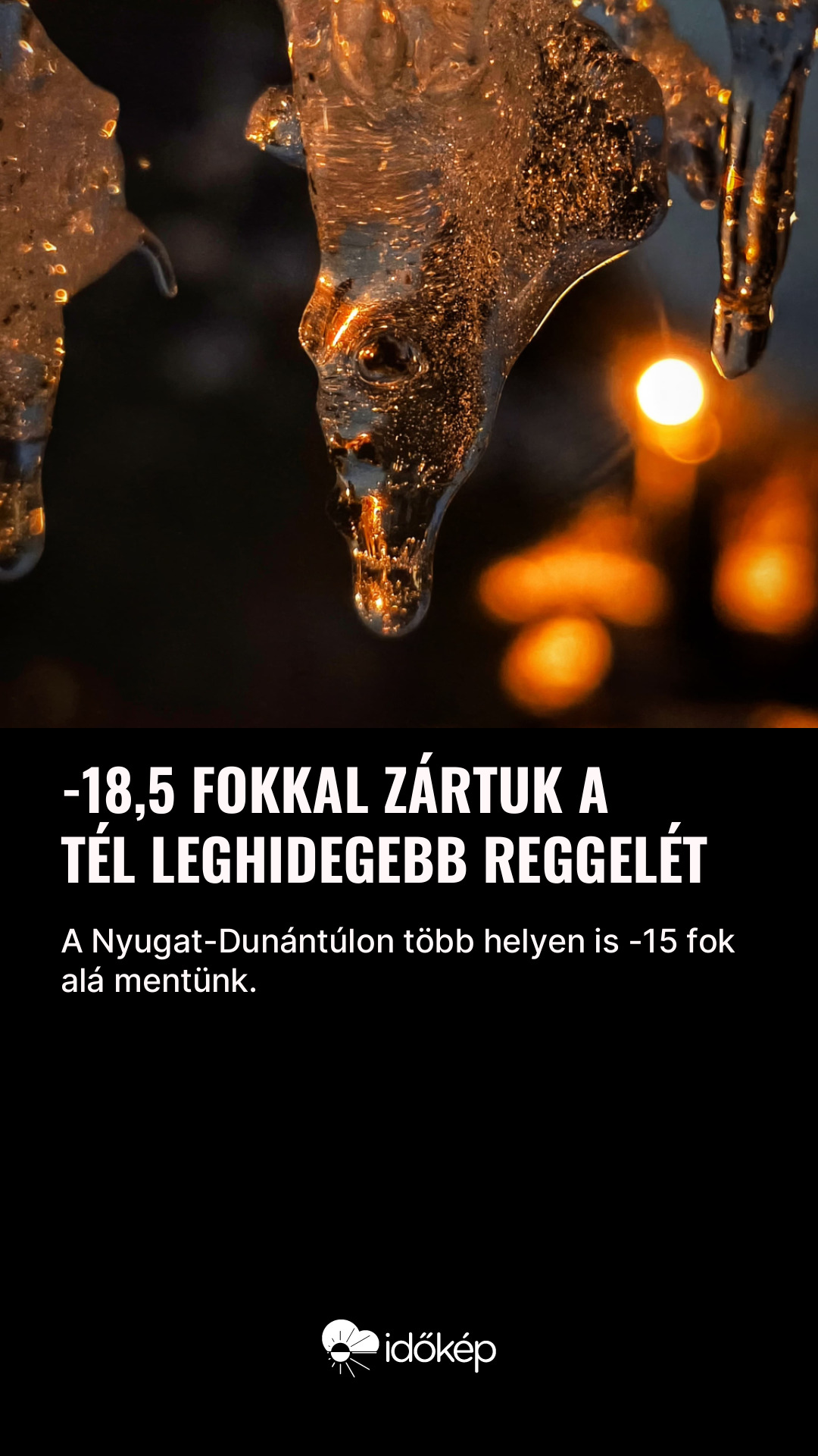-18,5 fokkal zártuk a tél leghidegebb reggelét