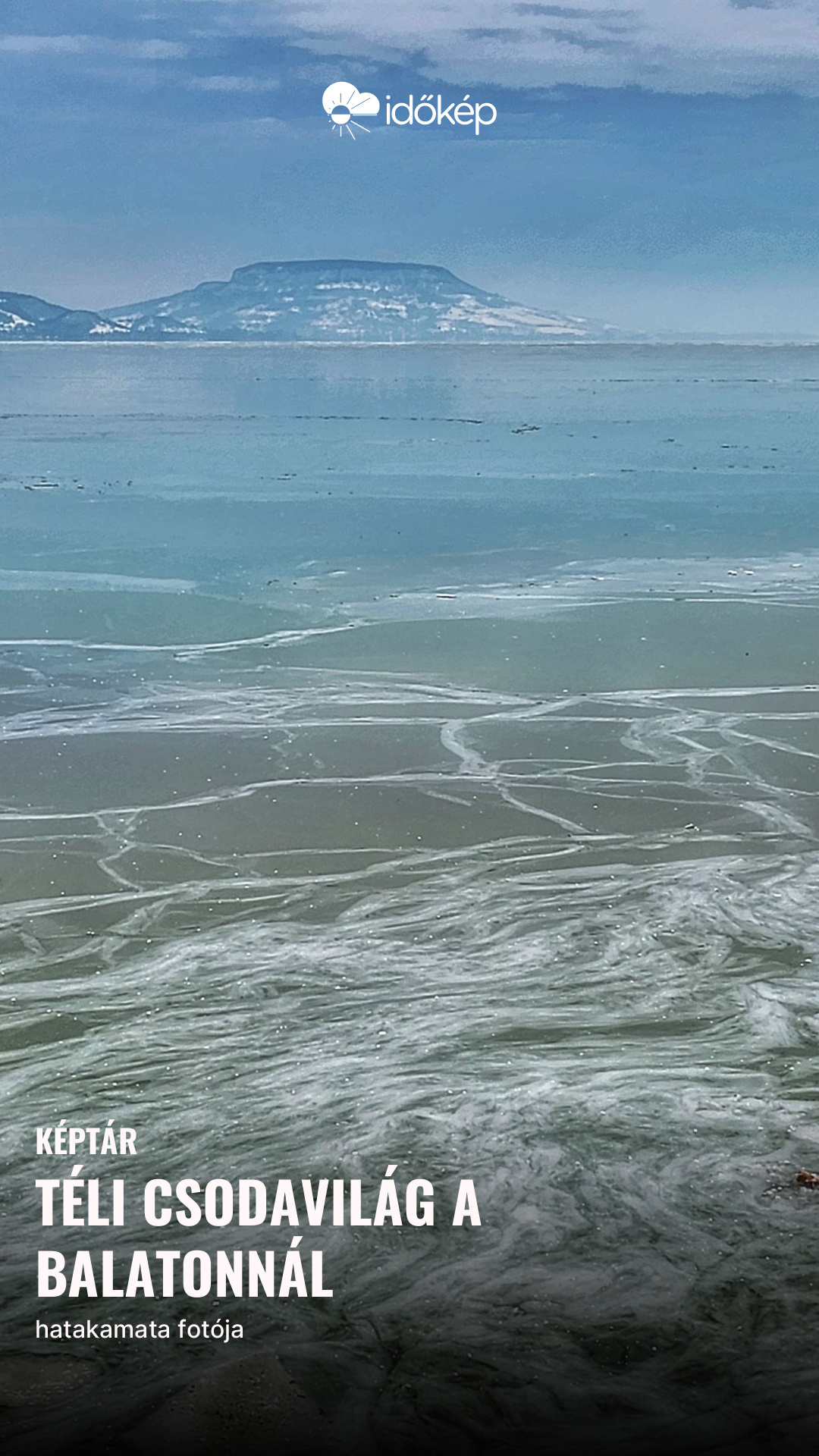 Téli csodavilág a Balatonnál