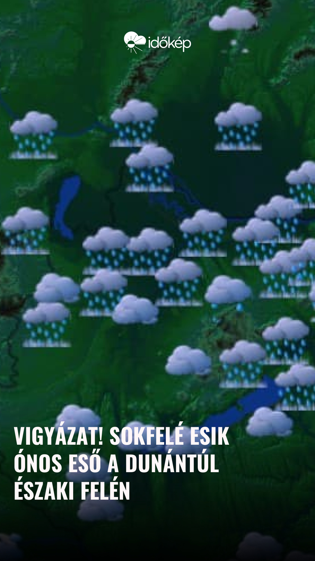 Vigyázat! Sokfelé esik ónos eső a Dunántúl északi felén