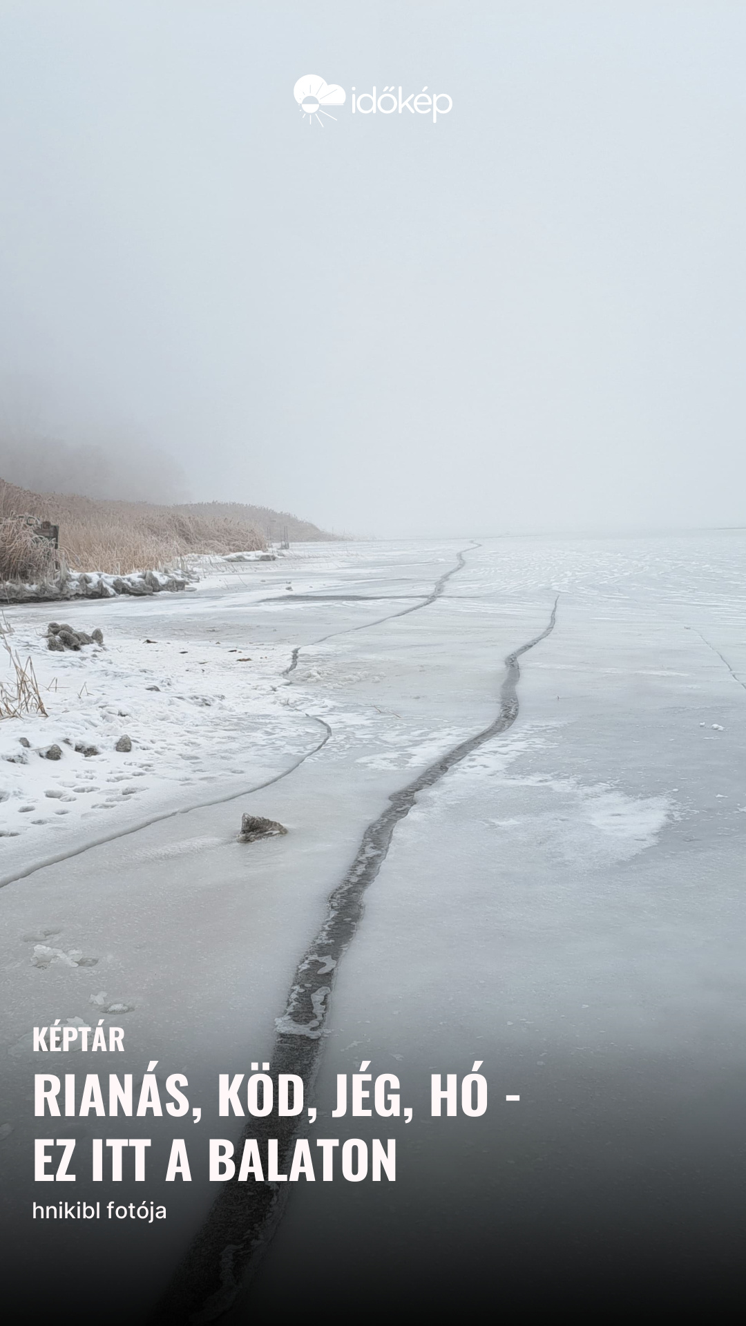Rianás, köd, jég, hó - ez itt a Balaton