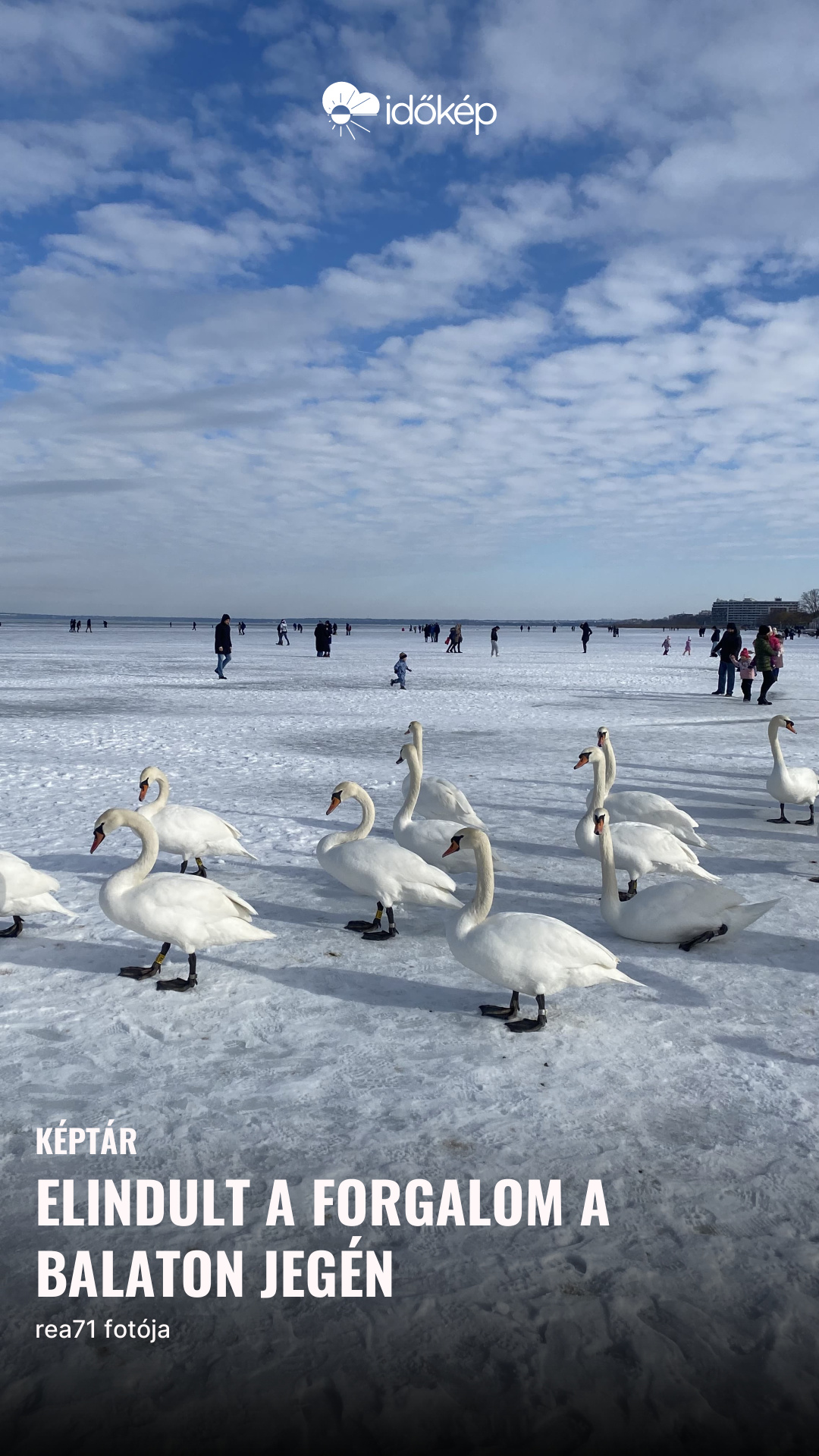 elindult a forgalom a Balaton jegén