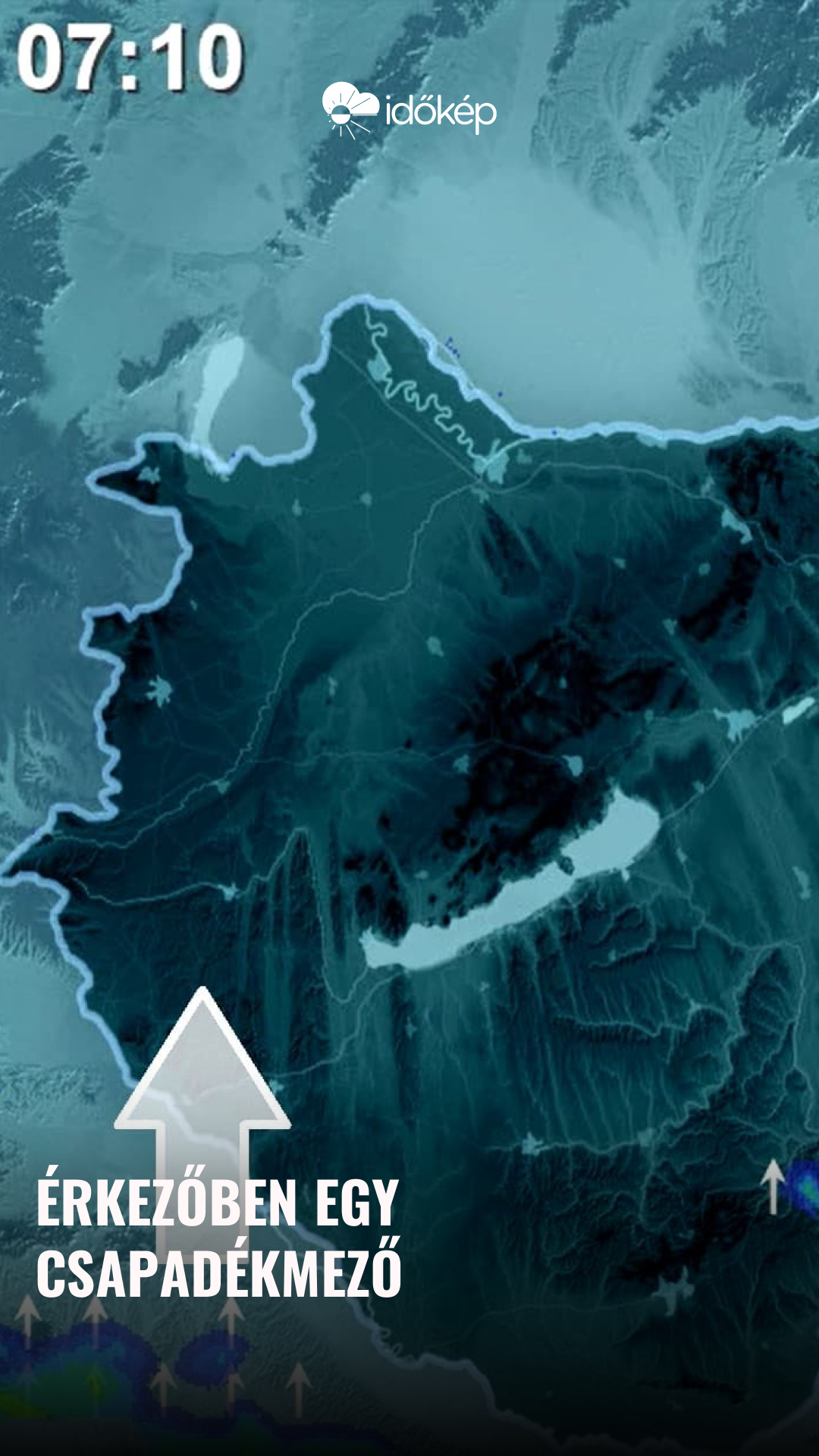 érkezőben egy csapadékmező