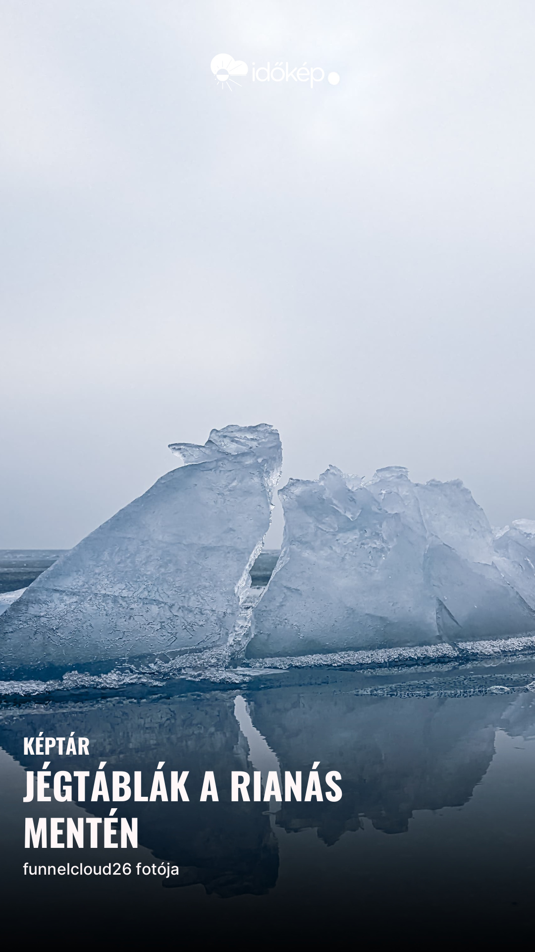 Jégtáblák a rianás mentén