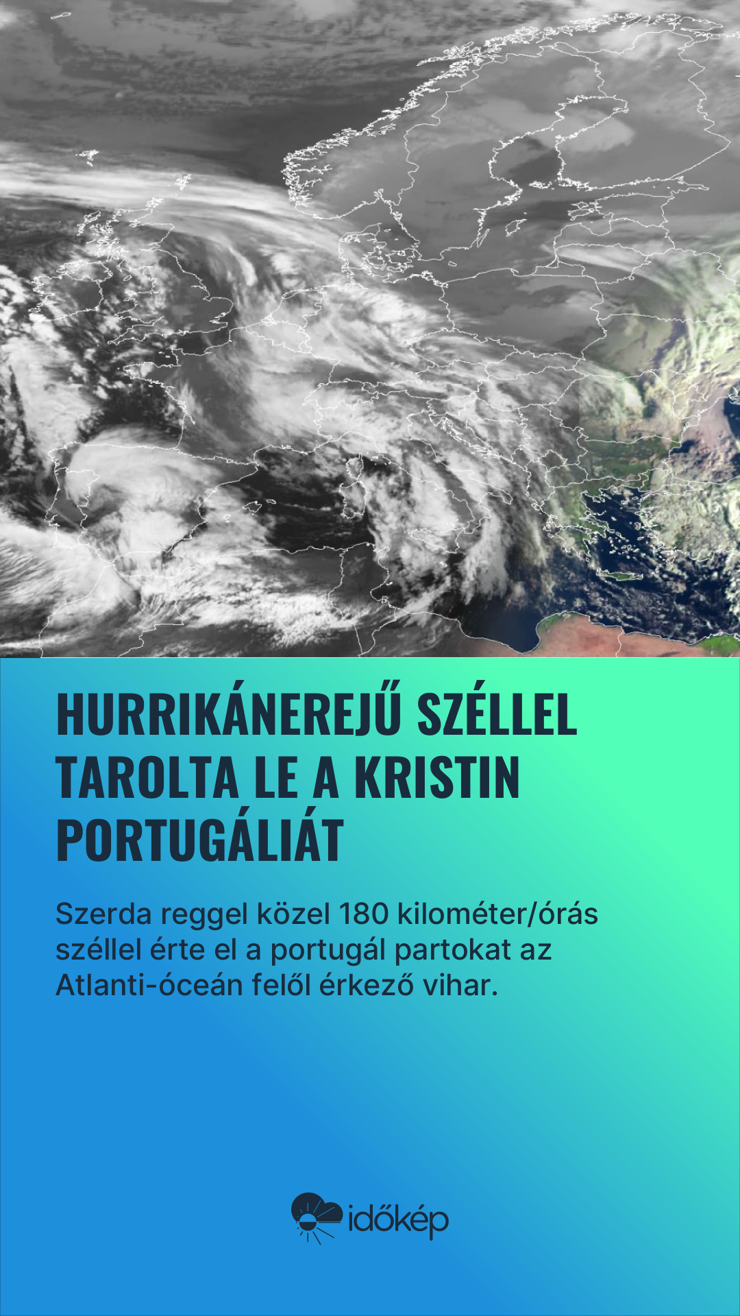 Hurrikánerejű széllel tarolta le a Kristin Portugáliát