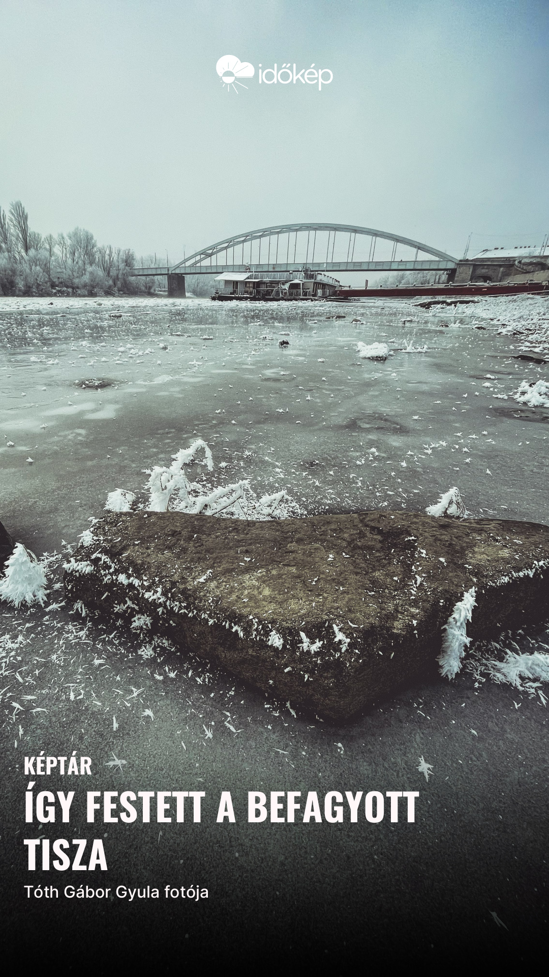 így festett A befagyott Tisza