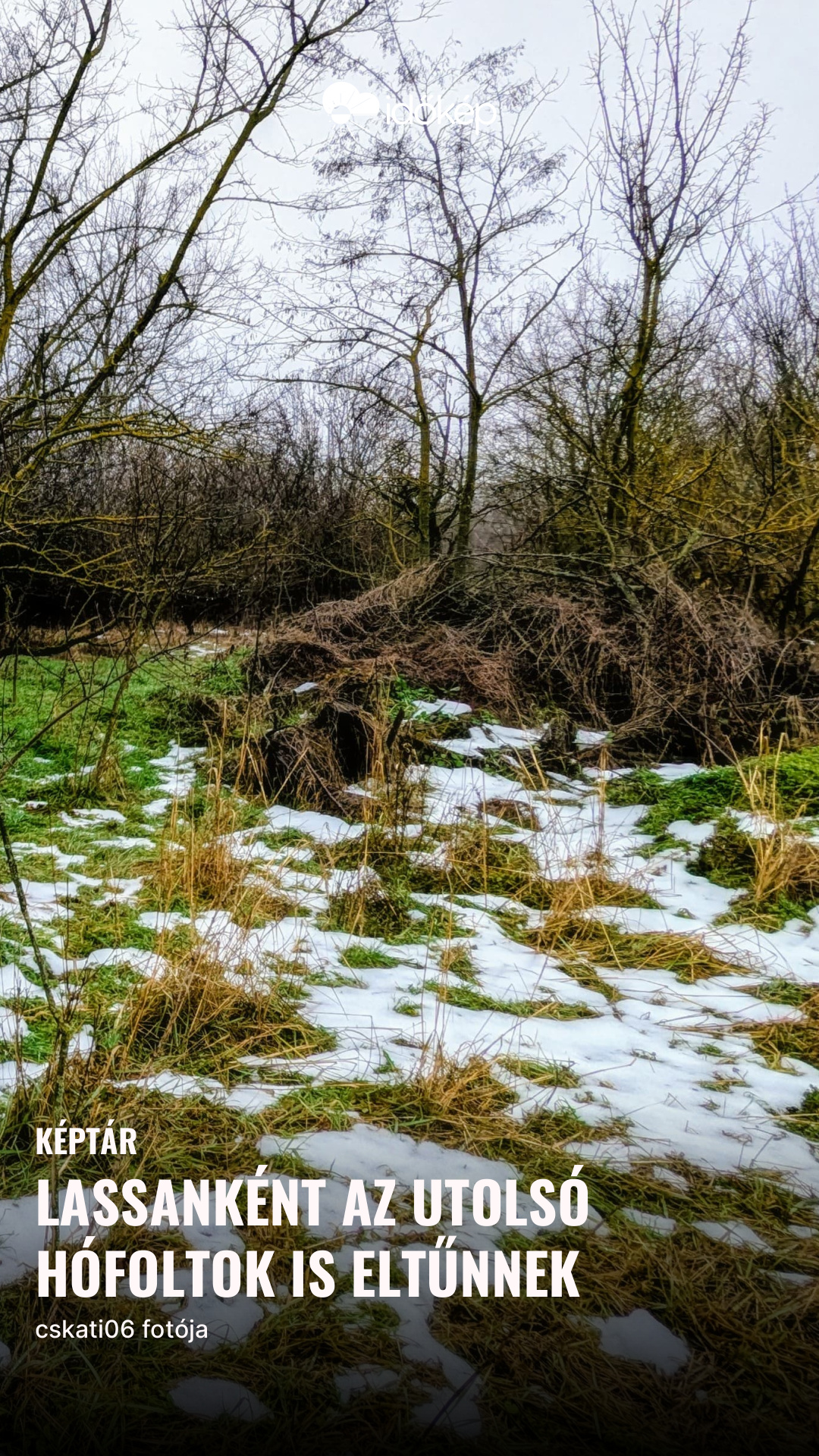 Lassanként az utolsó hófoltok is eltűnnek