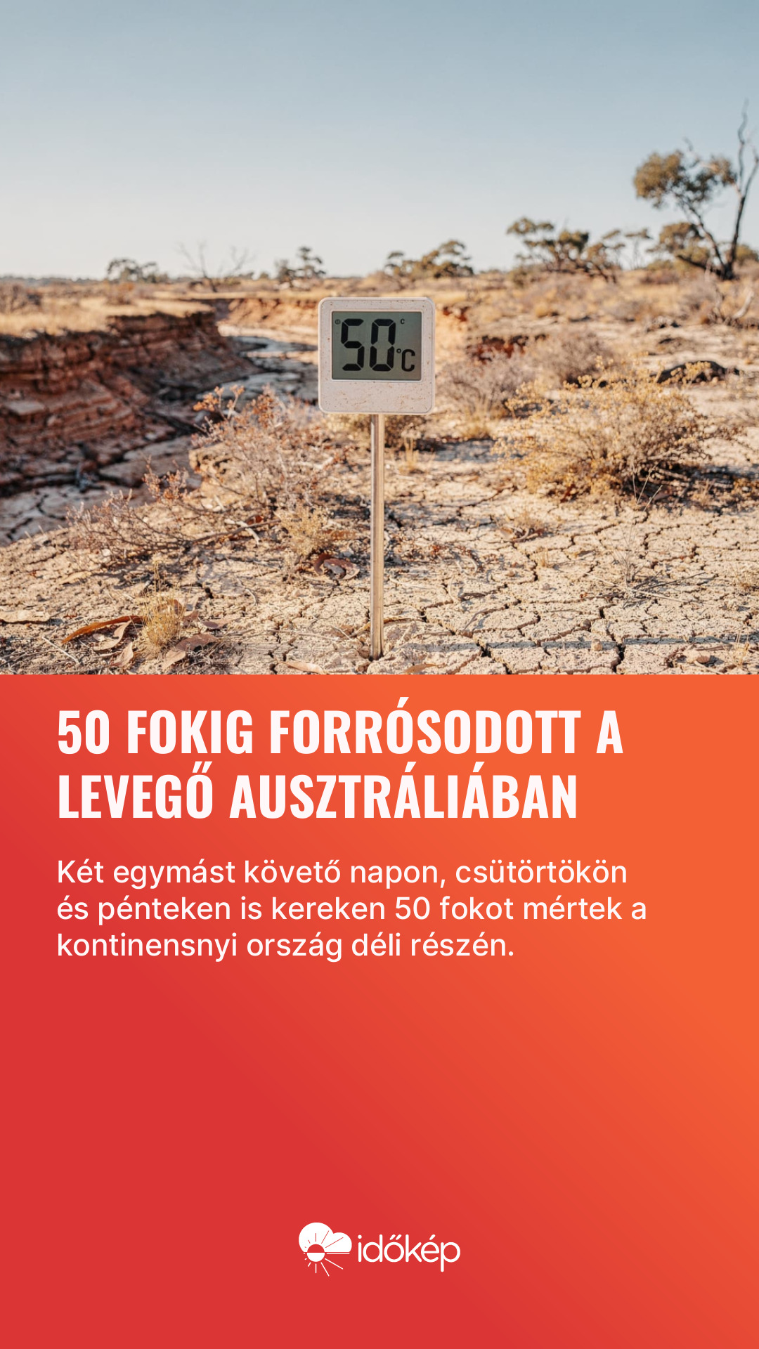 50 fokig forrósodott a levegő Ausztráliában
