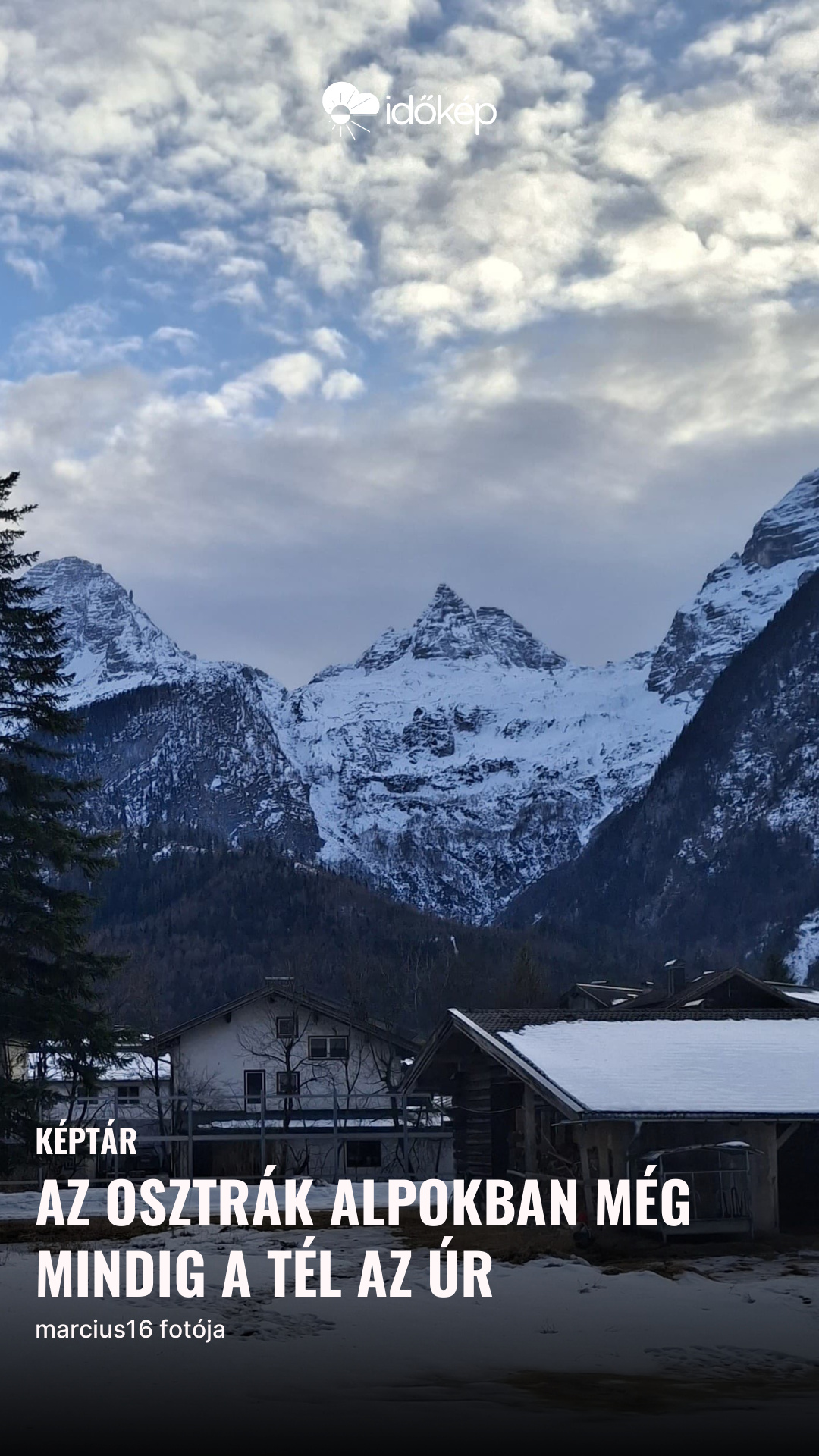 Az osztrák Alpokban még mindig a tél az úr