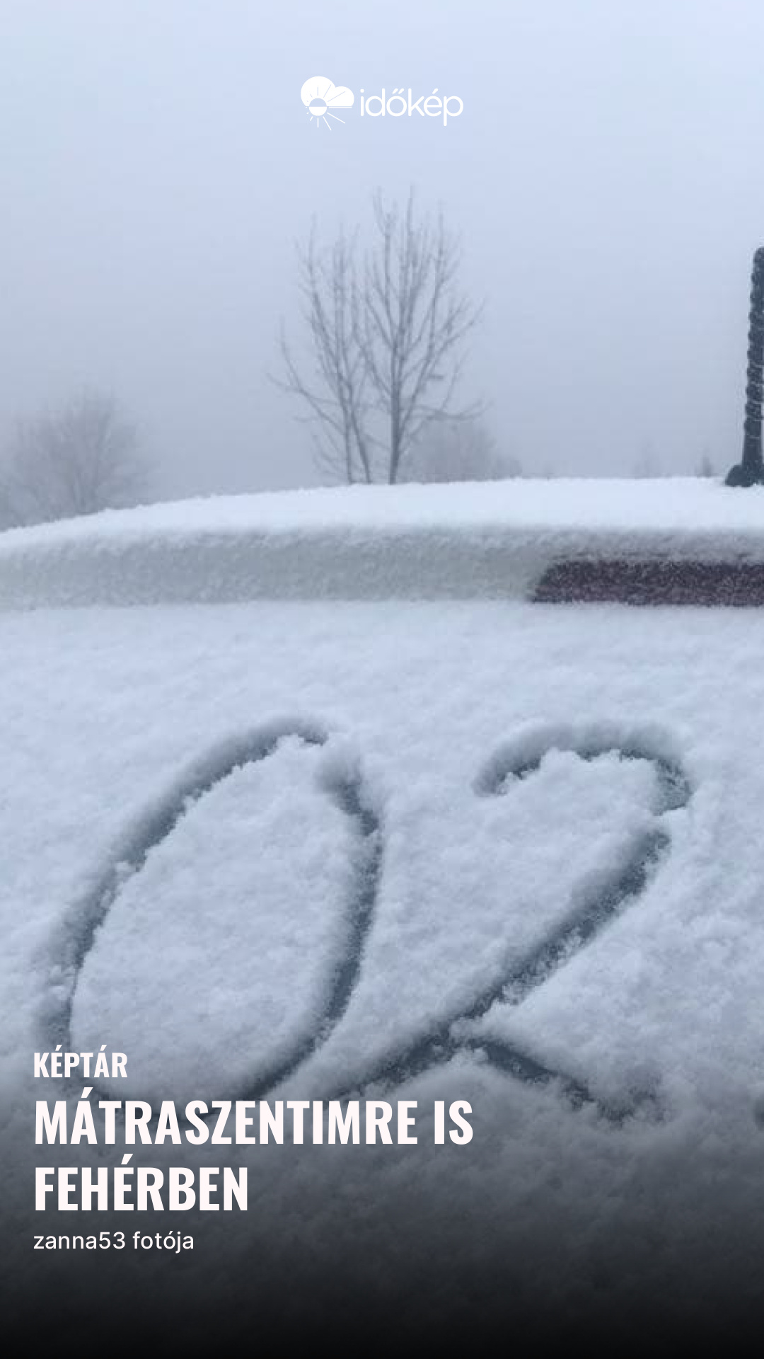 Mátraszentimre is fehérben