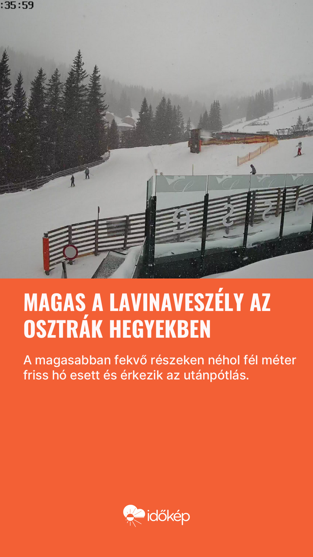 Magas a lavinaveszély az osztrák hegyekben