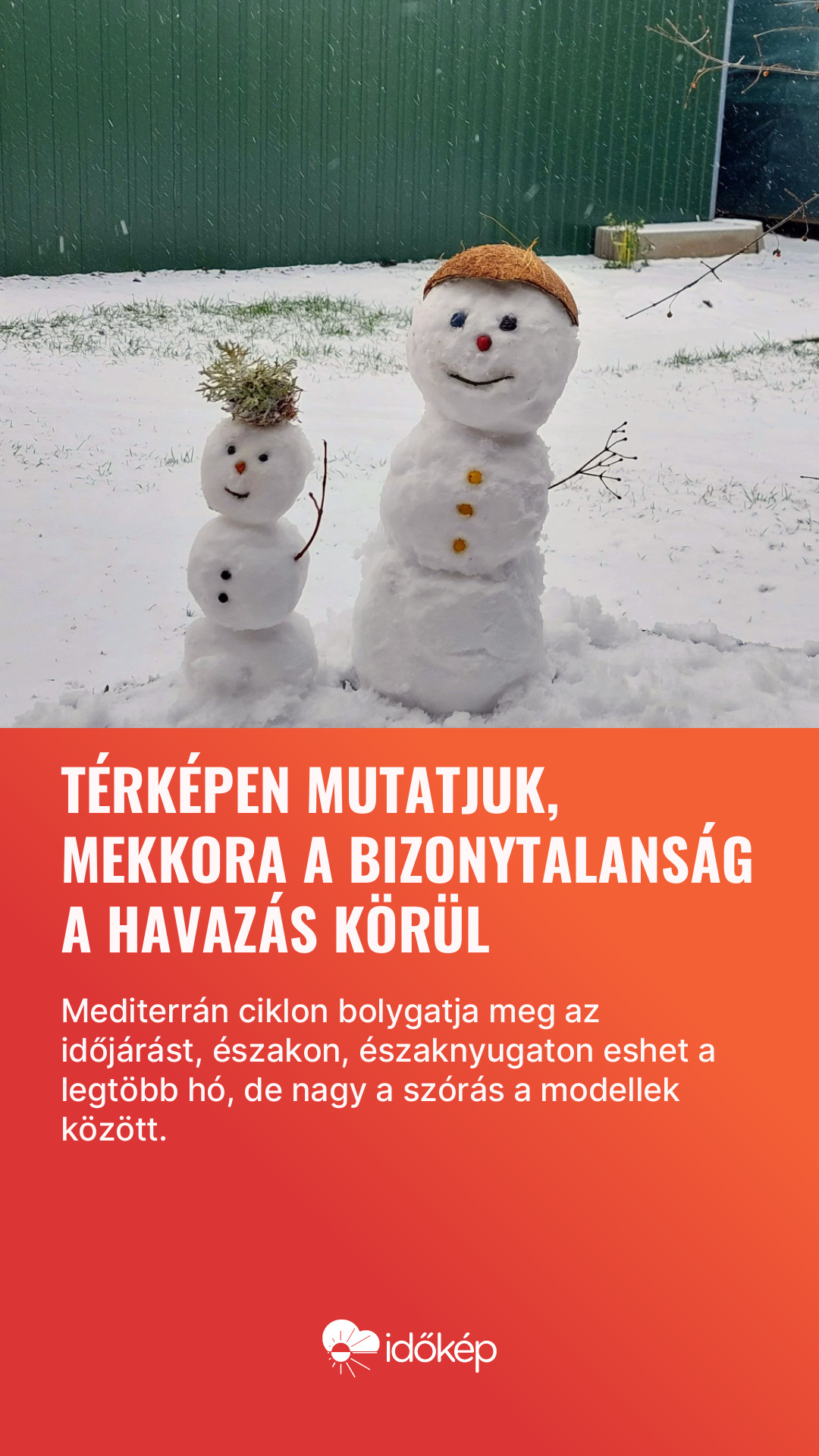 Térképen mutatjuk, mekkora a bizonytalanság a havazás körül