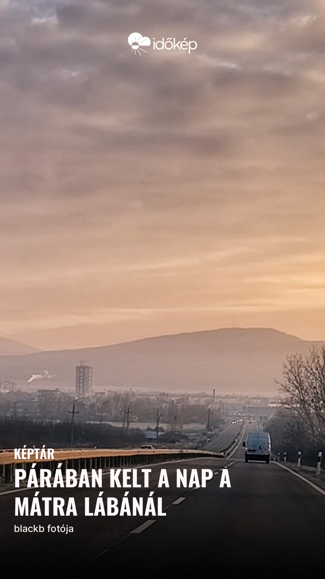 párában kelt a nap a Mátra lábánál