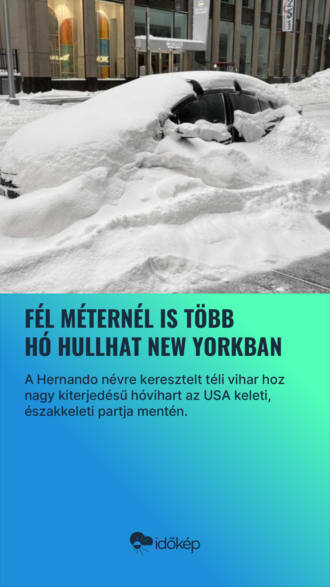 Fél méternél is több hó hullhat New Yorkban