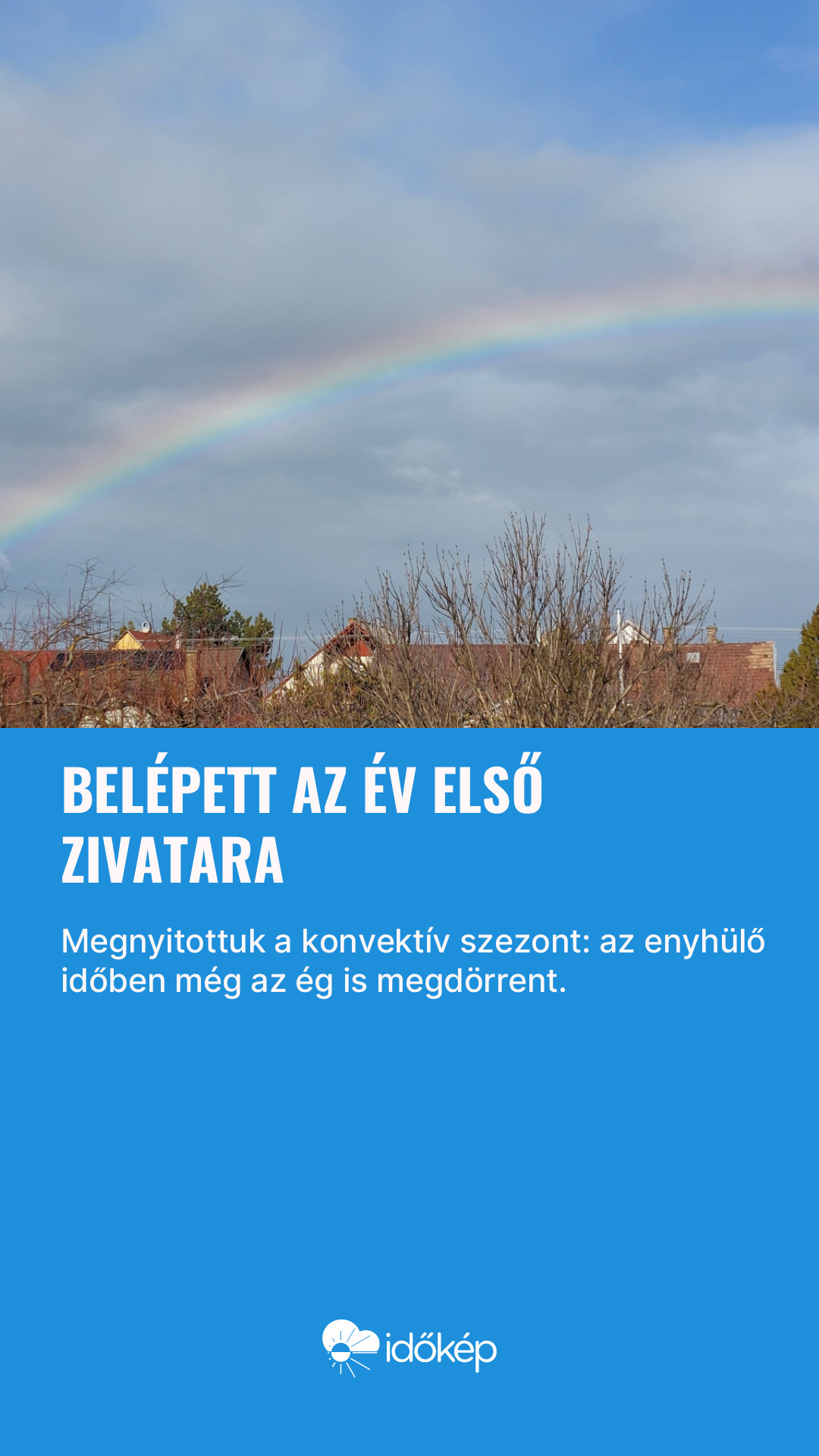 Belépett az év első zivatara