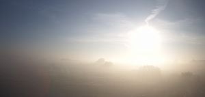 a látás reggel ködös