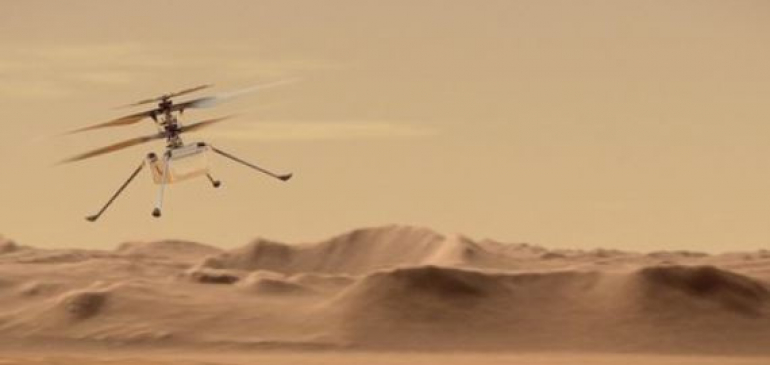 Magasba szállt a marsi helikopter