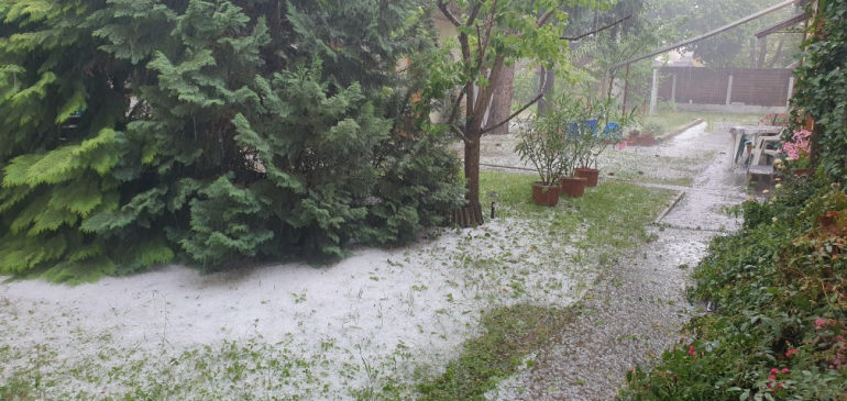 Jégeső zúdult Miskolc egy részére