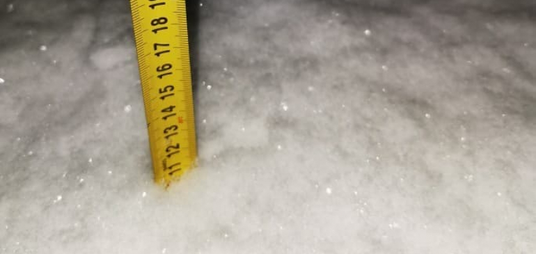 10 centinél is több hó esett