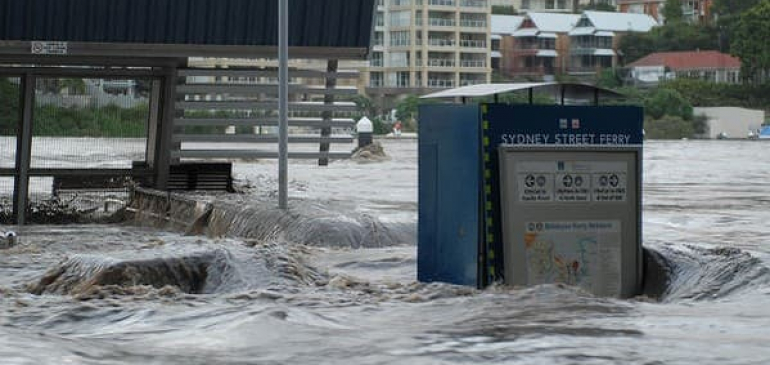 Víz alá kerültek Sydney utcái