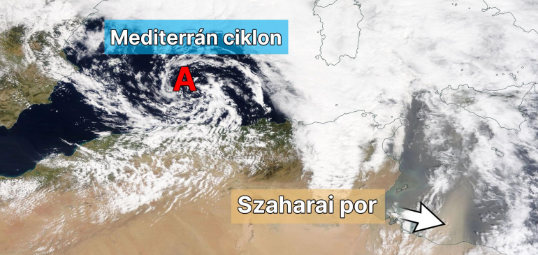 Sáros esőt is hoz a mediterrán ciklon