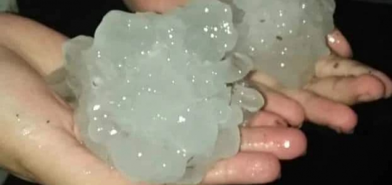 Narancs nagyságú jég pusztított Argentínában