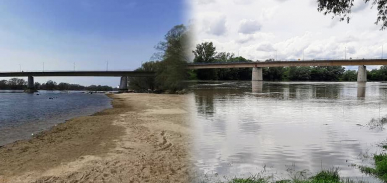 3 méter a különbség a Dráva tavaly márciusi és mostani vízszintje között