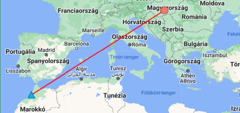 Az első hazai jelölésű fehér gólya, amely Északnyugat-Afrikáig jutott
