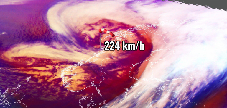 Ingunn viharciklon: 224 km/órás széllökést mértek a norvég partokon