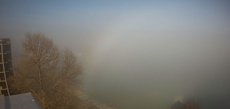 Ködívek táncoltak reggel a Balaton fölött