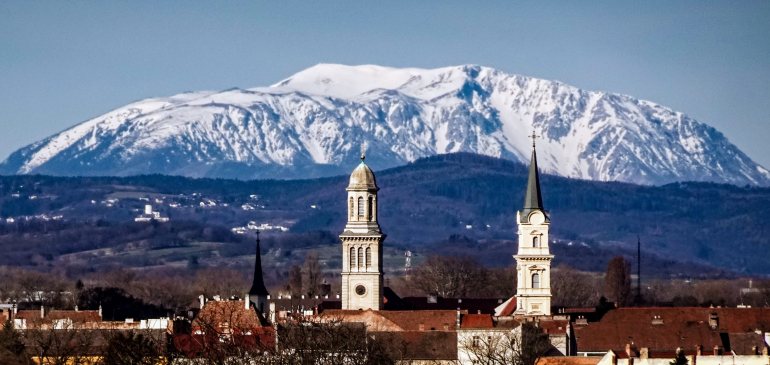 Sopronból még látszik a tél
