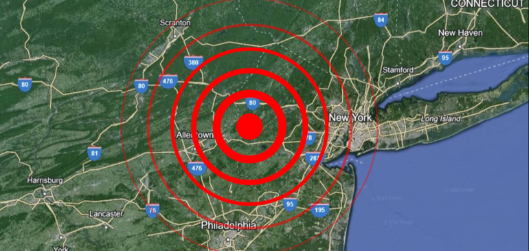 New Yorkban és Philadelphiában is rengett a föld