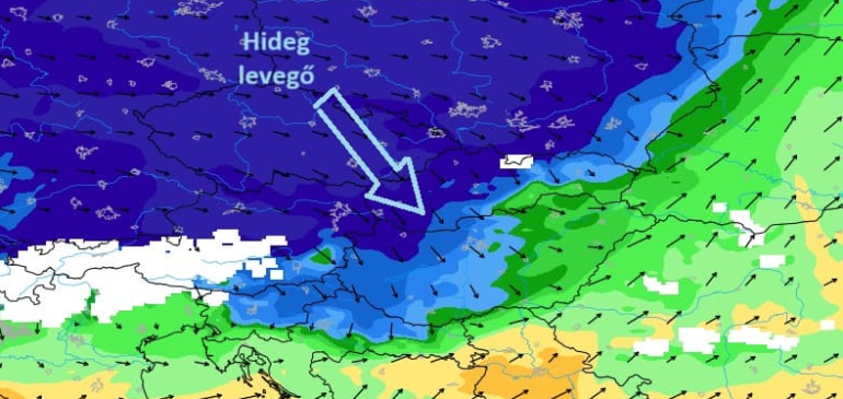 Így önti el ma a Kárpát-medencét a hideg