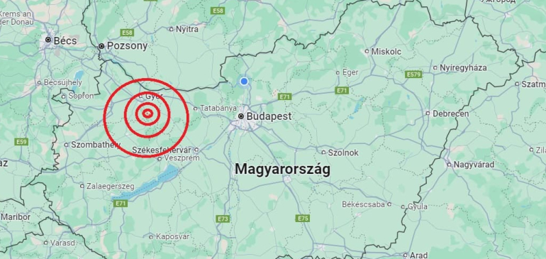 Pannonhalmánál is megmozdult a föld