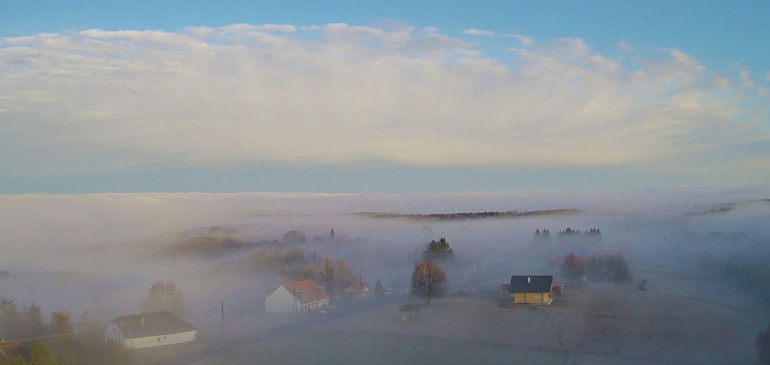 Az eső után a köd is megérkezett nyugatra