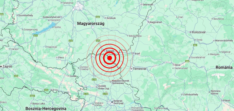 3,3-as földrengés volt a déli határ közelében