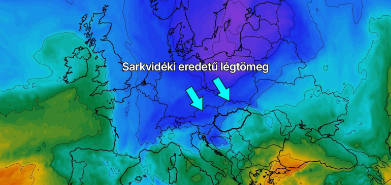 Erős lehűlés érkezik a hét legvégére