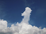 Angyalka formájú felhő Balassagyarmat felett 