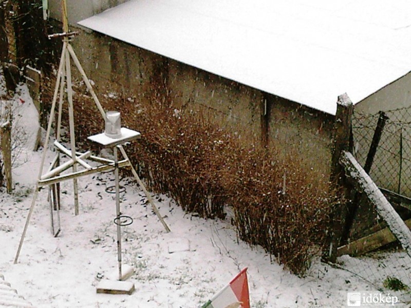 Zirc 2013 első jelentő havazása