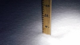 Szilveszteri esti,éjféli havazás 