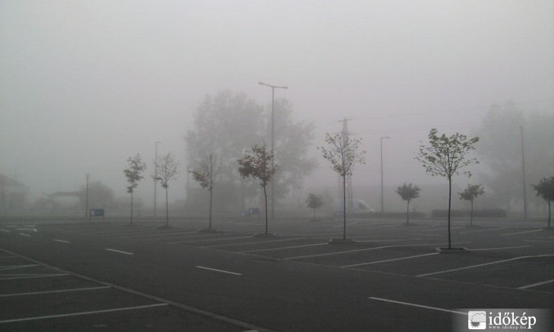 Ködös hajnal Kisvárdán 
