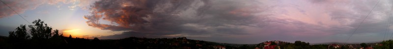 Érd, naplemente