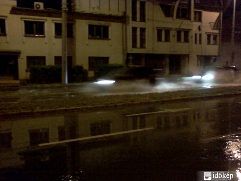 Debrecen, Erzsébet utca vihar után