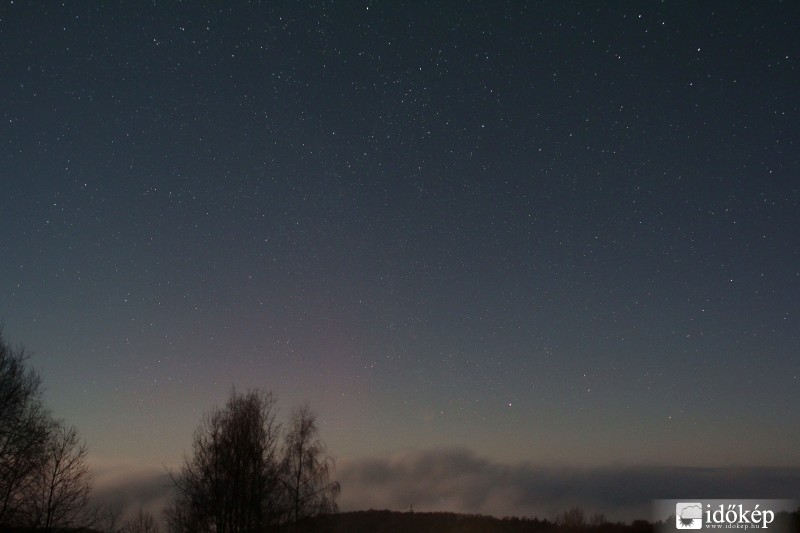 Sarki fény a Mátrából.