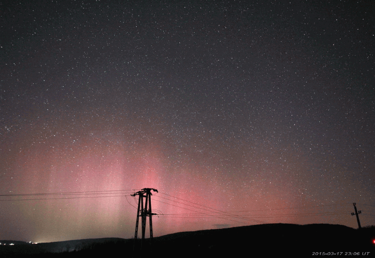 Sarki fény Agostyánból 2015-03-17